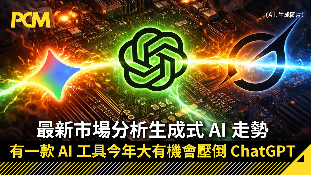 最新市場分析生成式 AI 走勢 有一款 AI 工具今年大有機會壓倒 ChatGPT
