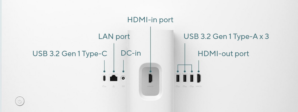 外部連接方面，V600 AiO 會支援 HDMI 輸入與輸出，換言之用家可以接連多一台電腦屏幕來進行多屏幕作業，也可以將 Switch 2 或 PS5 接連到 V600 ViO 的屏幕，偶爾輕鬆一下。