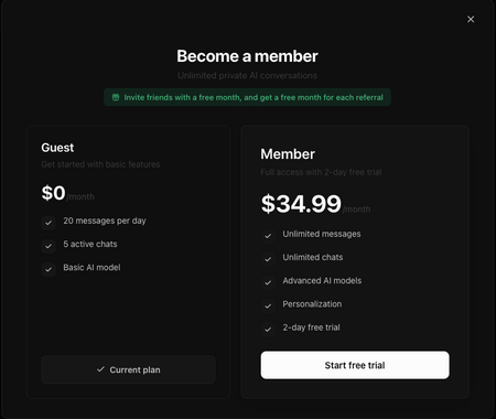 現時 Confer 的月費比 ChatGPT Plus 昂貴，Marlinspike 指這是維持真正隱私保護的必要成本。