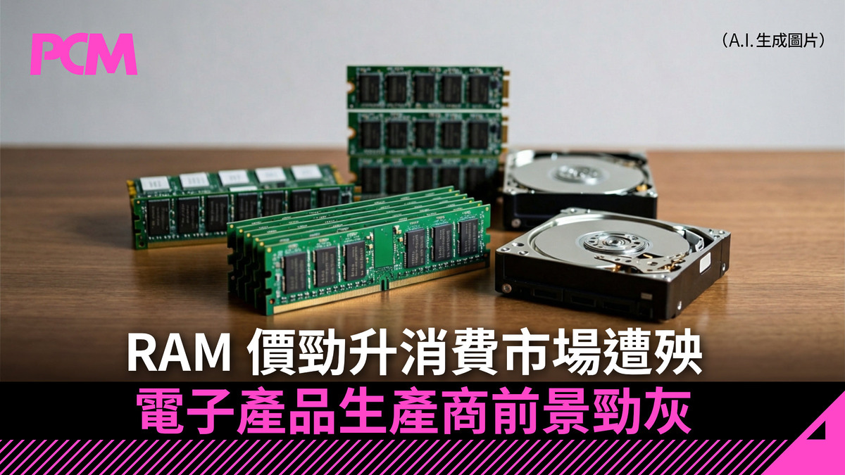 RAM 價勁升消費市場遭殃 電子產品生產商前景勁灰