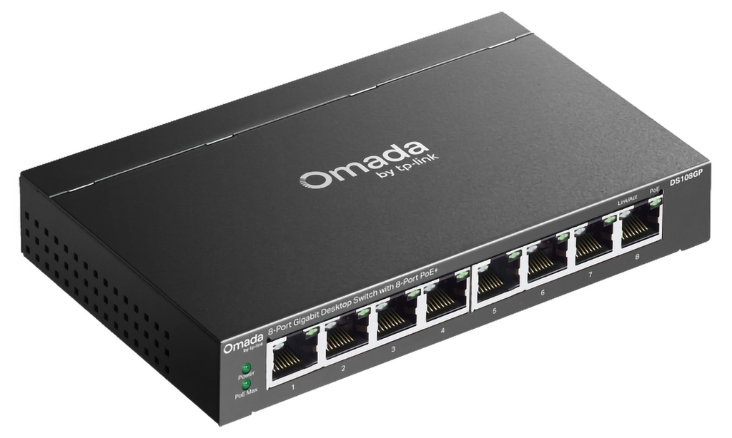 DS108GP - 8-Port Gigabit PoE+ 桌上型交換器