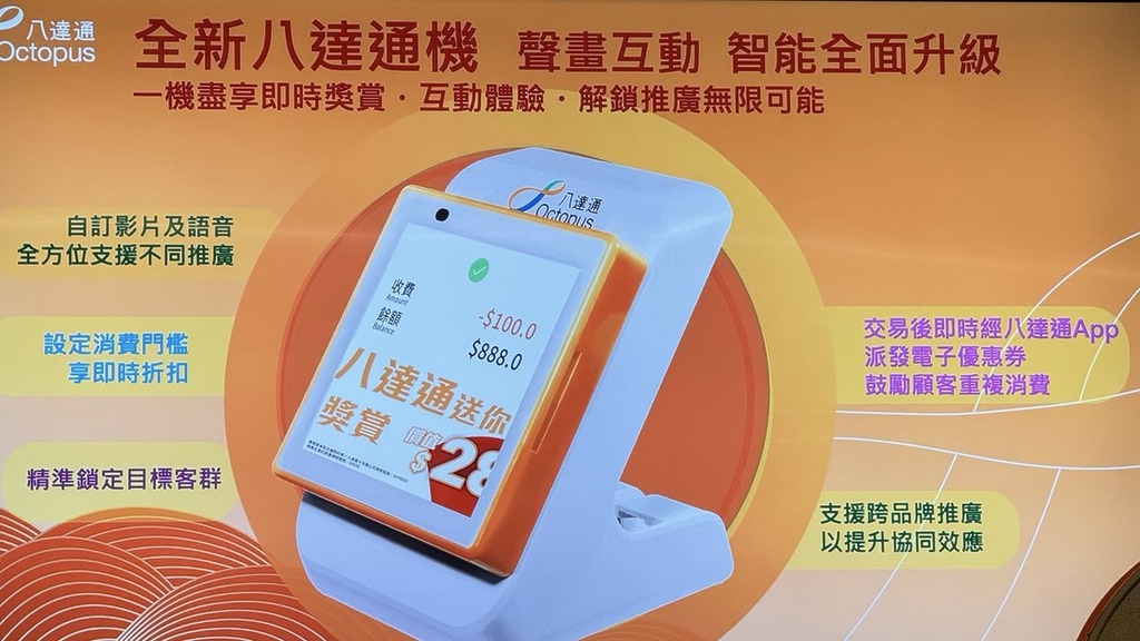 今次活動同時推廣新八達通機 OR 3.0,它能提供即嘟即獎的功能,並能自訂圖像、影片及播放語音。