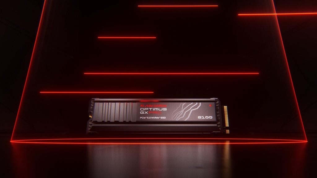 SANDISK Optimus™ GX PRO 8100 承襲自 WD_BLACK™ SN8100 NVMe™ SSD。