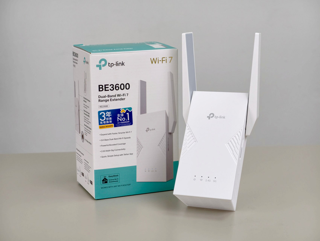 RE235BE Wi-Fi 7 訊號延伸器