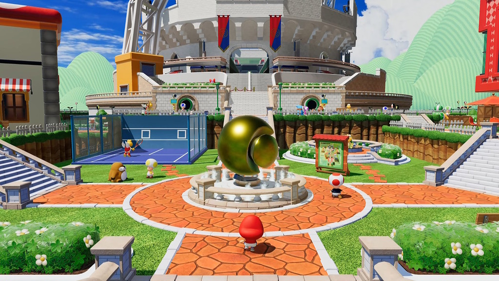 想回復原狀就要菇菇網球學院重新學習網球技巧，用球技打倒怪物。