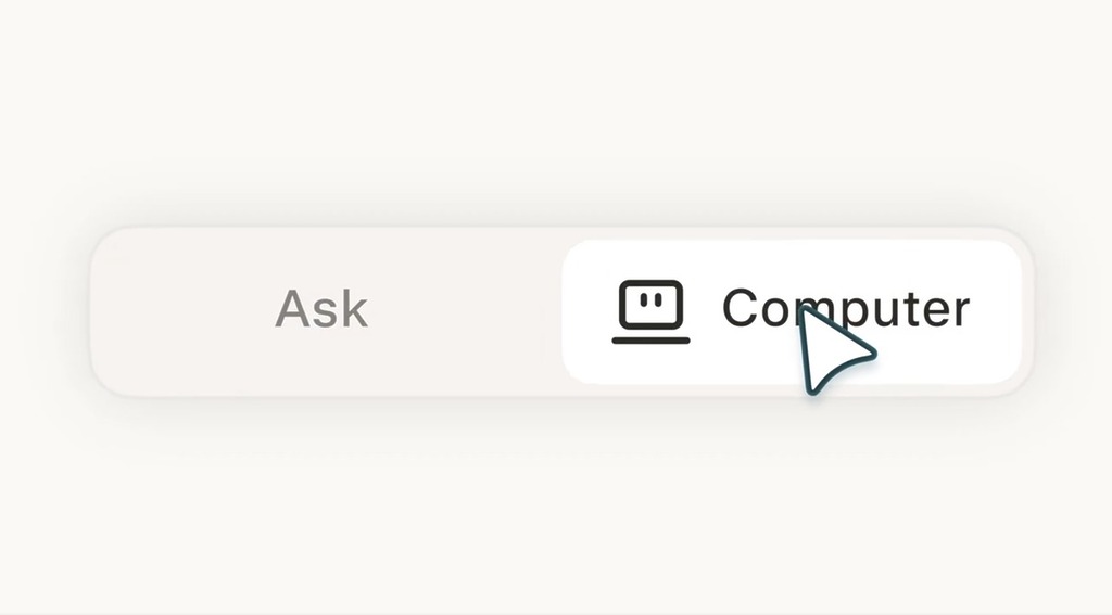 在 Perplexity 的對話框下選擇 Computer，進入 Perplexity Computer 協作模式。