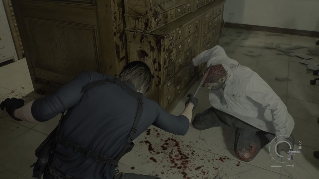 繼克里斯之後的 RE 戰神，今集有戰鬥斧使用，極爽快。