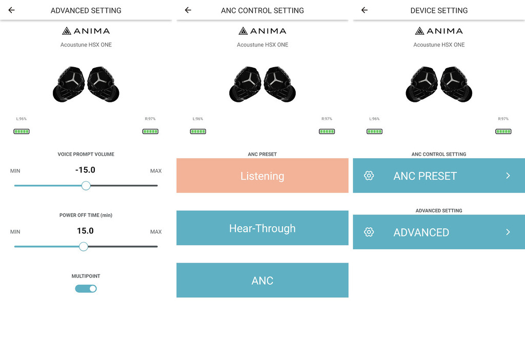 可以控制系統聲量，以及 ANC 控制功能。