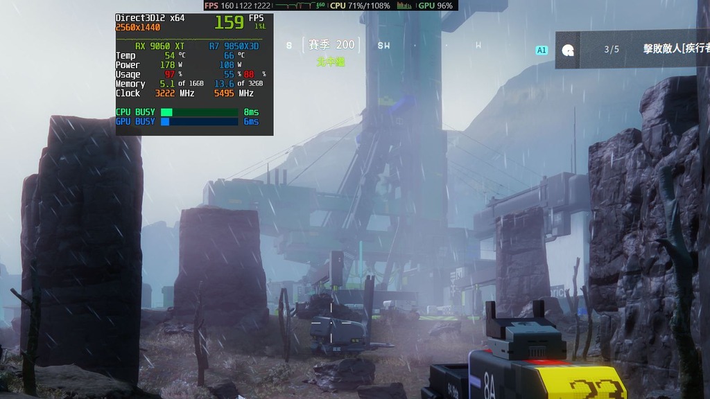 Radeon 9060 XT 16GB @ 2K 高 FSR -平衡