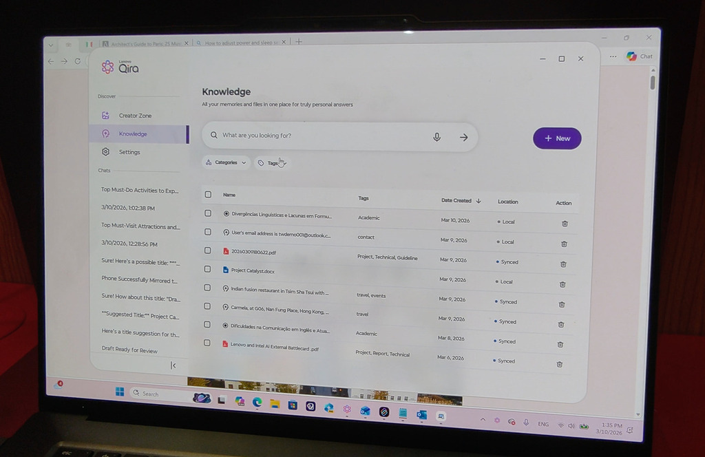 Lenovo 筆電/手機/平板即將加入 Qira 助手，將原有 AI Now 的功能進一步整合。