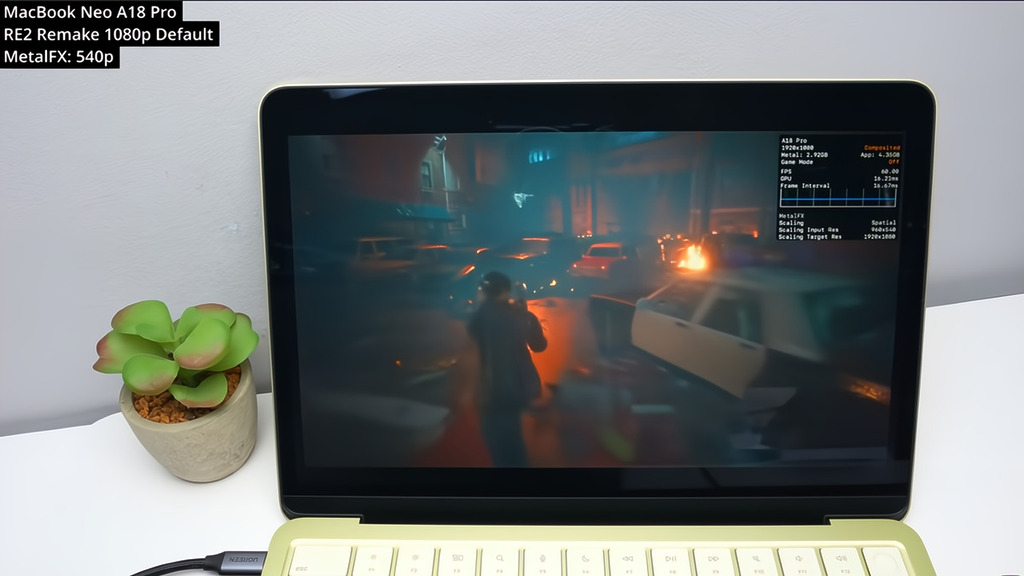 2019 年的 Resident Evil 2 重製版能在 1080p 解析度下達到 60fps,表現相當不錯。