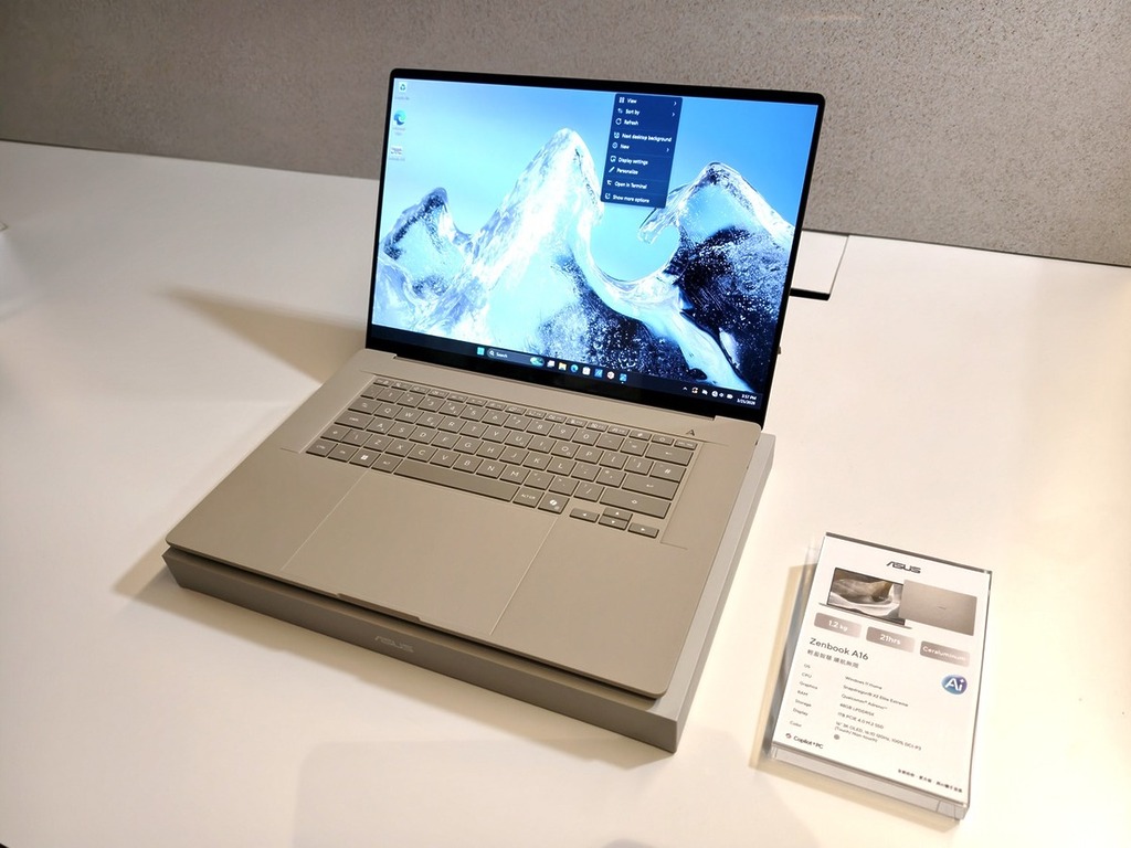 Zenbook A16 最多可配備 48GB RAM