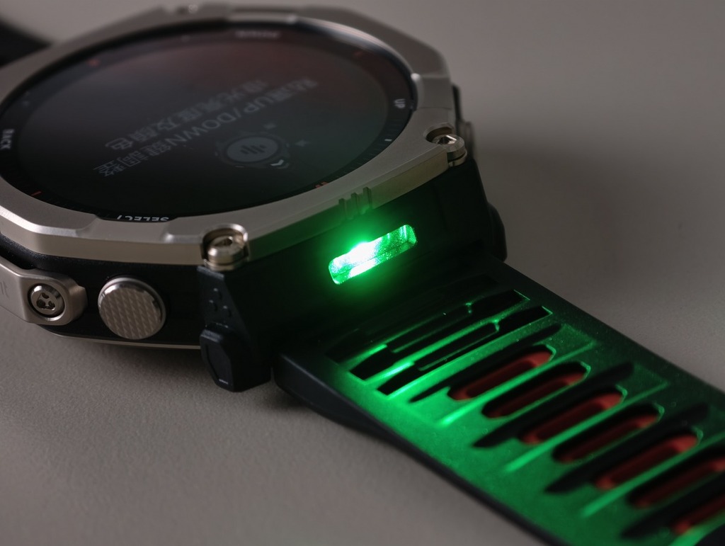 提供有白光及綠光燈模式。