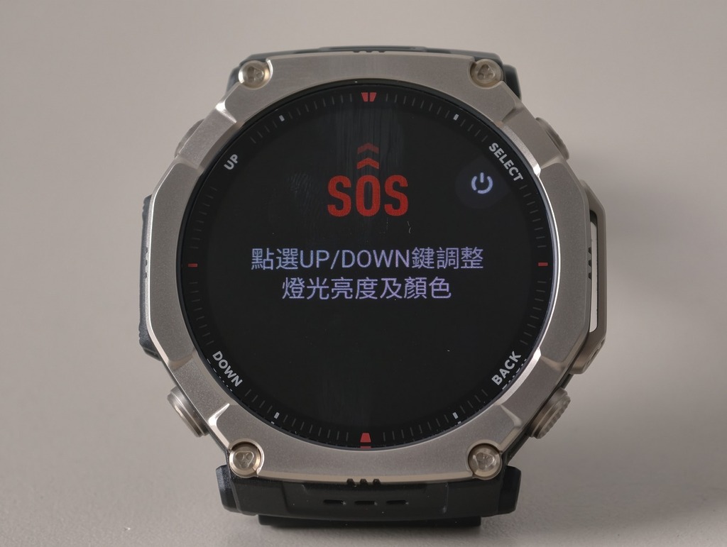 具備有SOS 閃爍模式。