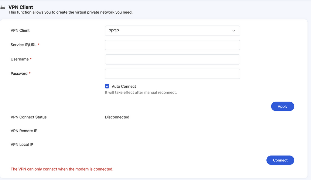 擁有如 VPN Client 支援。