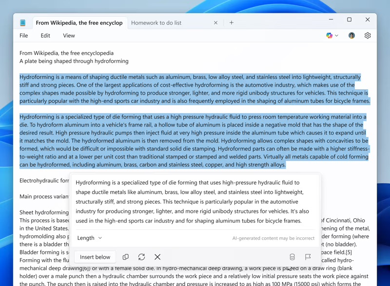 Notepad 的 Copilot 摘要功能大家用過多少次？