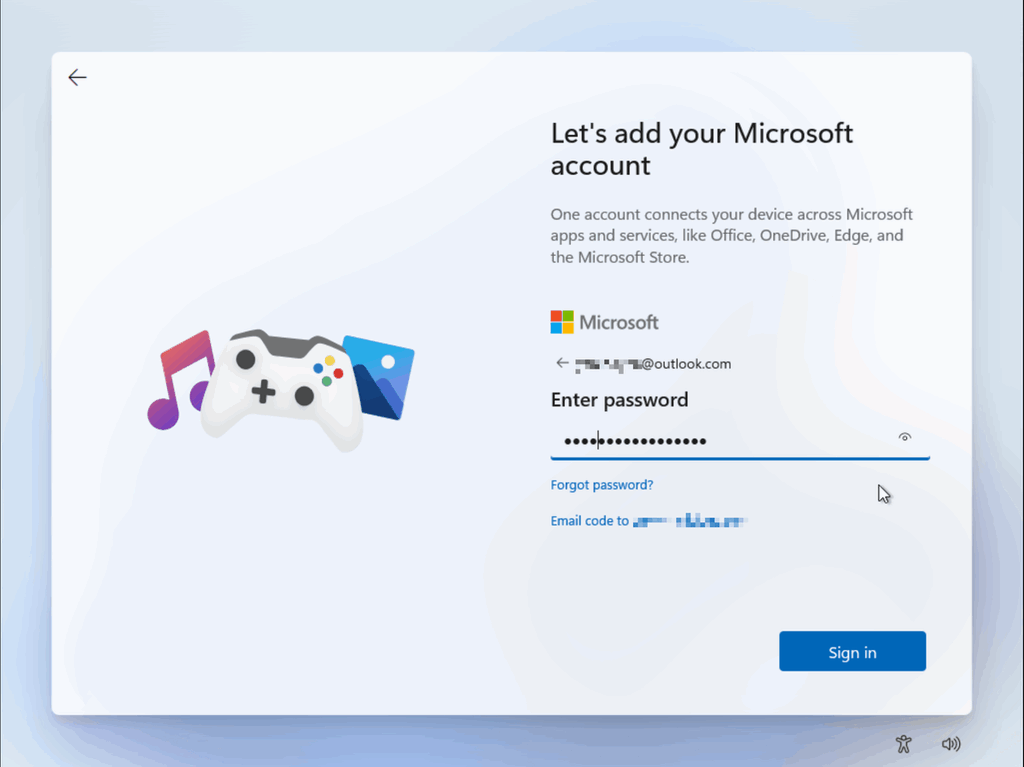 對於想將文章備份到 OneDrive 的用戶來說對 OOBE 的 Microsoft 帳戶登入不會介意，但對於想由自己掌控備份用戶和追求效能的遊戲迷就未必想強制登入。