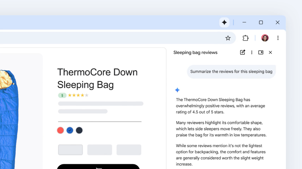 Gemini in Chrome 現正逐步推送至不同地區用戶。