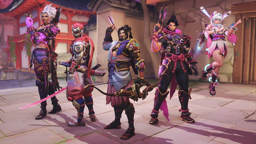 即日起至 5 月 5 日推出春季限定櫻花典藏包，櫻花半藏、源氏、弗蕾亞、朱諾、伊默以及垃圾鎮女王。