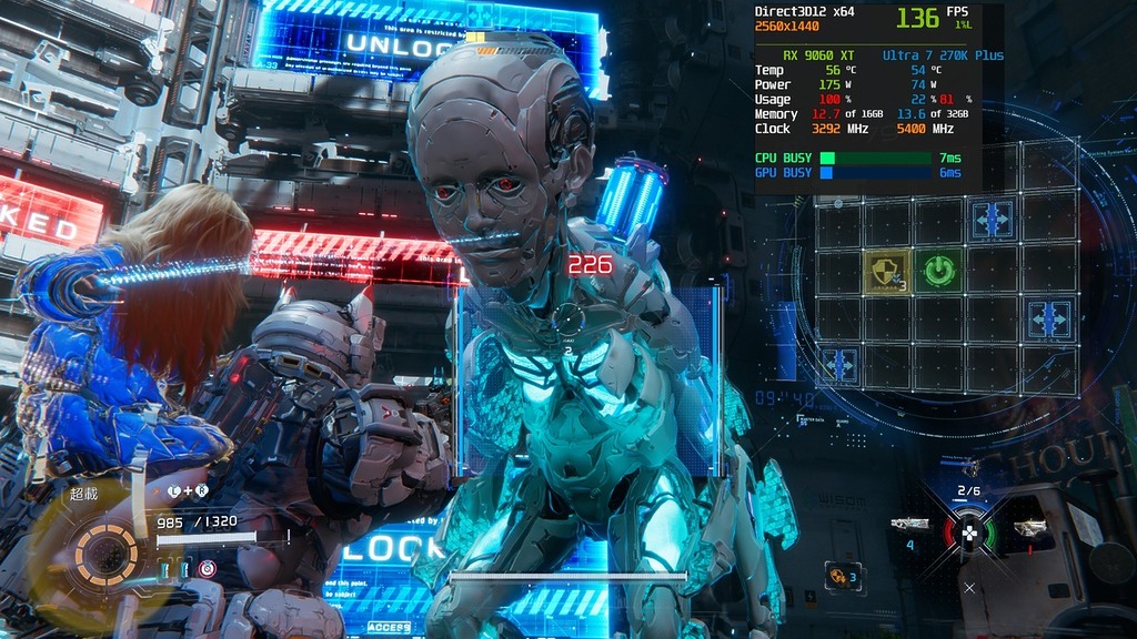 「畫質優先」、光追 2560x1440 + FSR3 平衡 + FSR 影格生成平均有 120fps 左右。