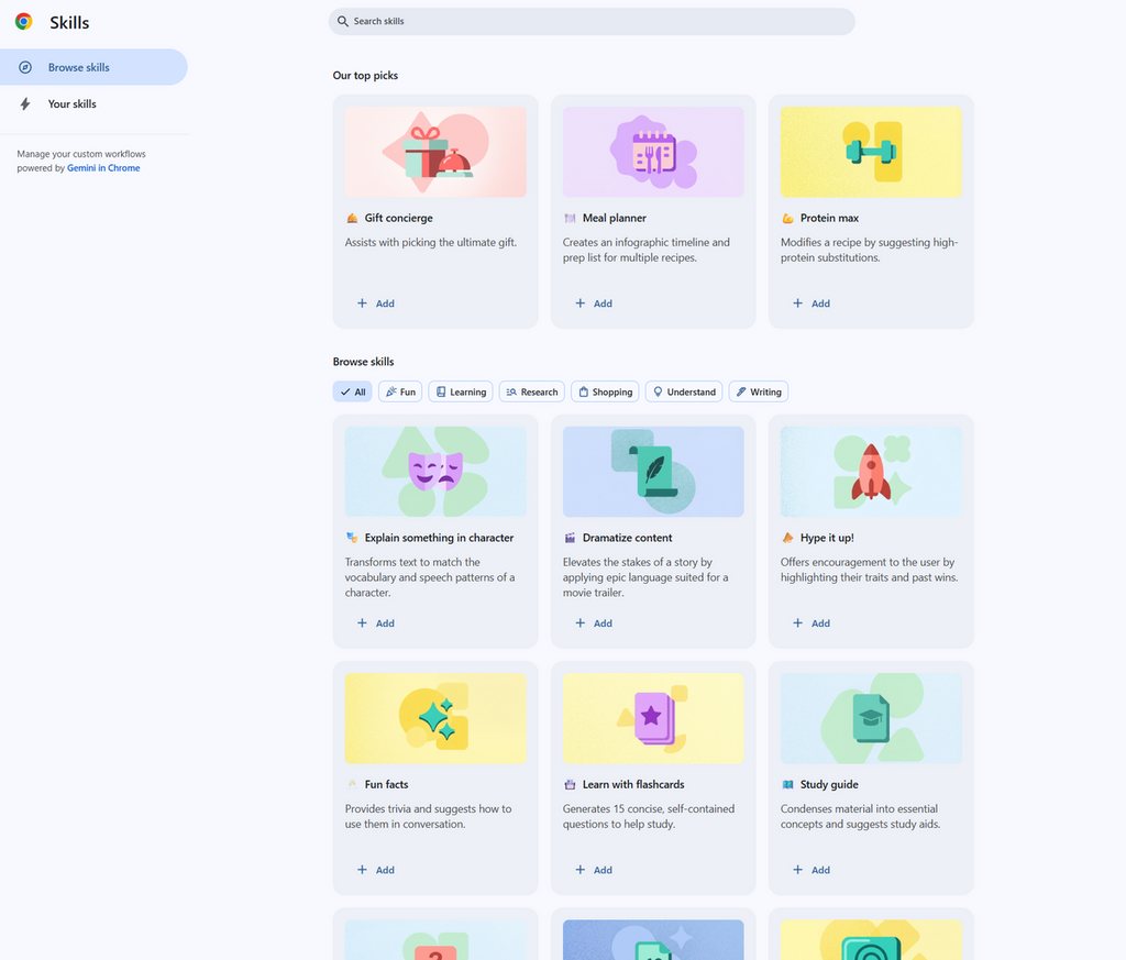 Google 官方提供 50 種官方技能，能幫助大家提升生產力和學習效率。