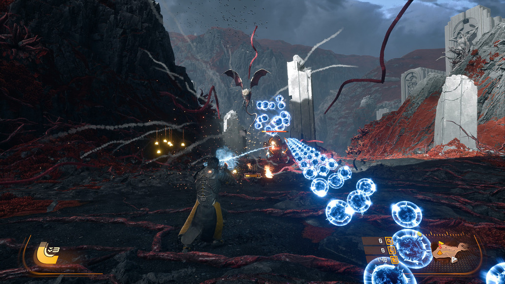 遊戲的地圖感覺更加開揚，在異星球地上。