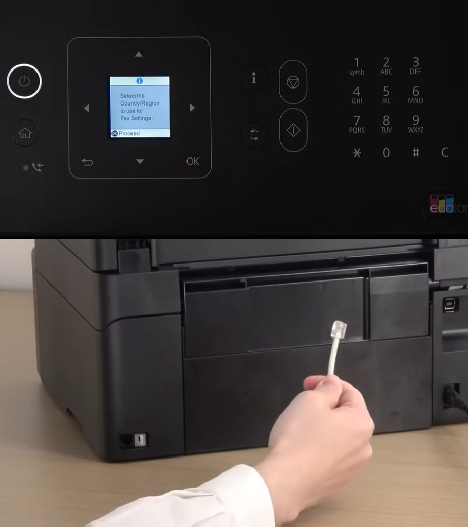 只要將 L5390插入電話線，再進行簡單設定就能使用 FAX 功能。