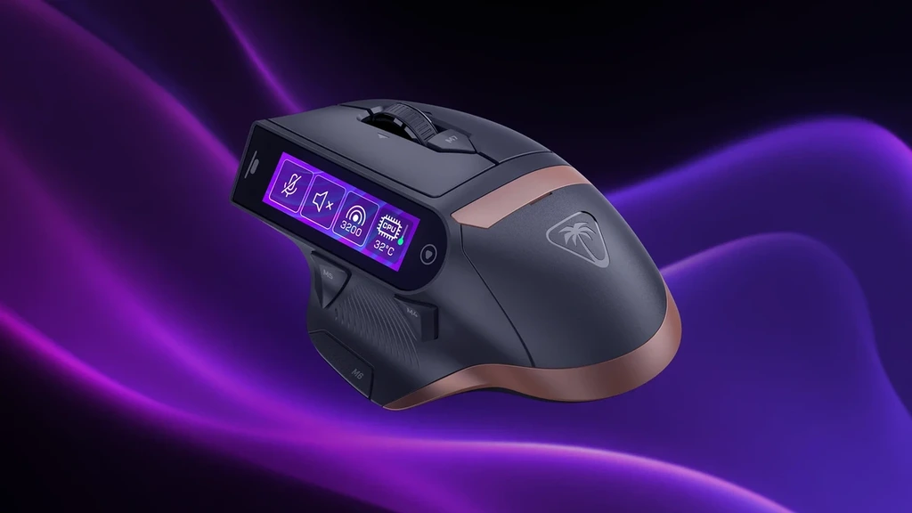 Turtle Beach 推出配備 2.25 吋觸控屏幕的 Command Series MC7 遊戲滑鼠，打破了實體按鍵的設計框架，向用家能明確顯示按鈕功能，操作更直觀。