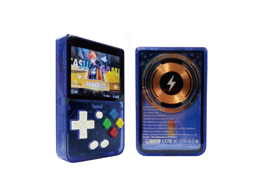 UNICO 遊戲無線充電器透明藍