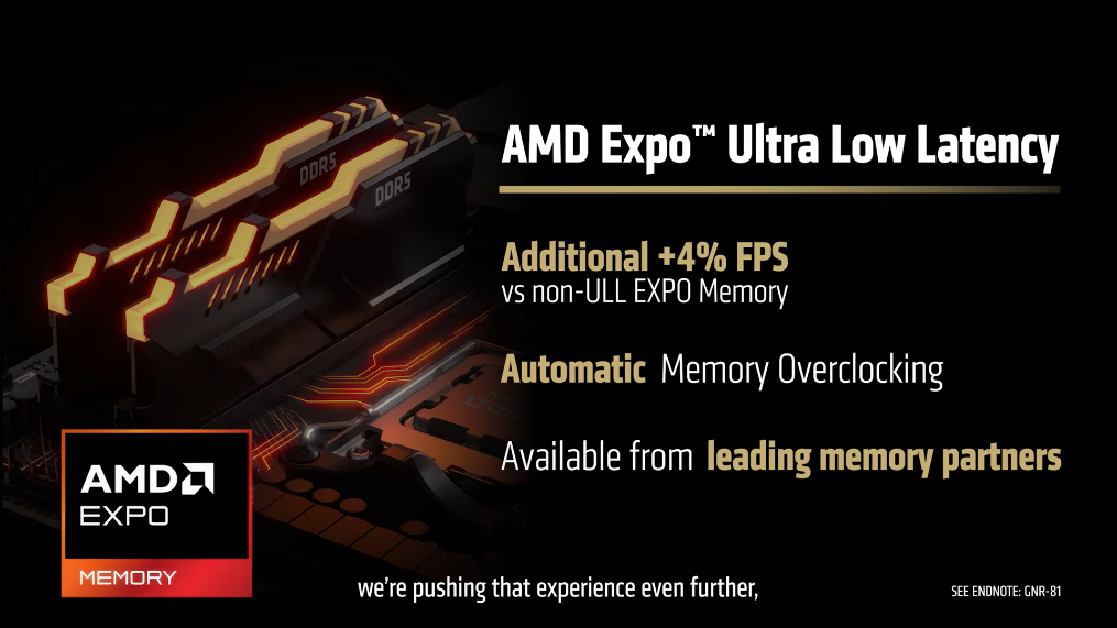AMD EXPO 記憶體技術加入 ULTRA LOW LATENCY 規格,不再只追求時脈摸頂。