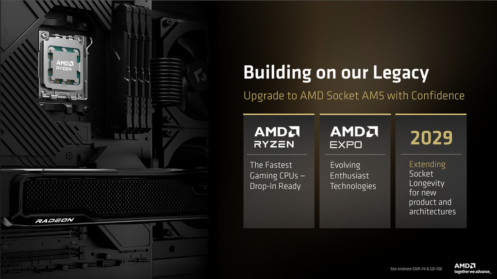 AMD 明確表示會支援 AM5 平台至 2029 年