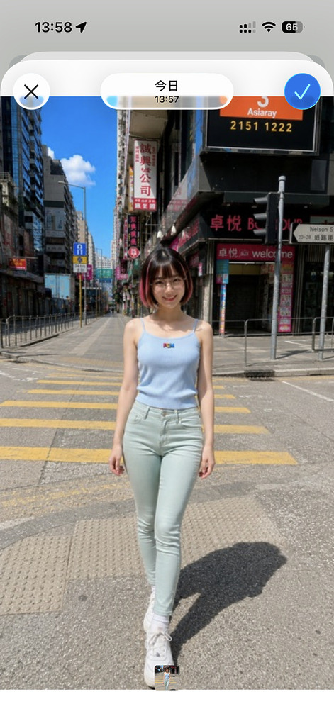 揀選照片時,應選擇一張光線良好的全身照片,照片中只可以有用戶一人,否則會生成奇怪的東西。背景則沒有限制,但為了在試穿中正確反映用戶身裁,建議穿上較貼身的衫褲,但不要上傳內衣照,會 reject 的。