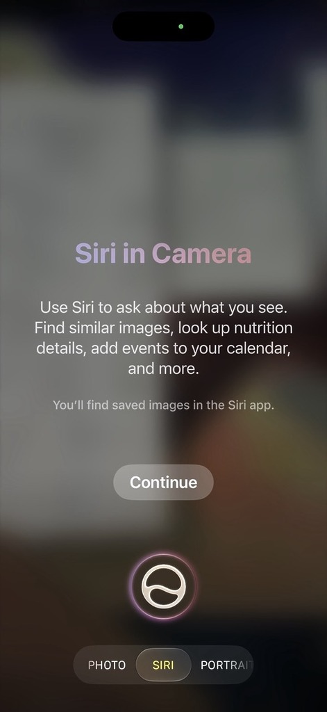 相機 App 加入 Siri 模式。