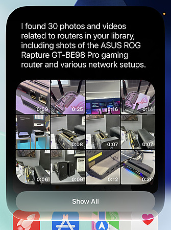 經過一天索引，總算可以搜尋到有關 Router 的照片。