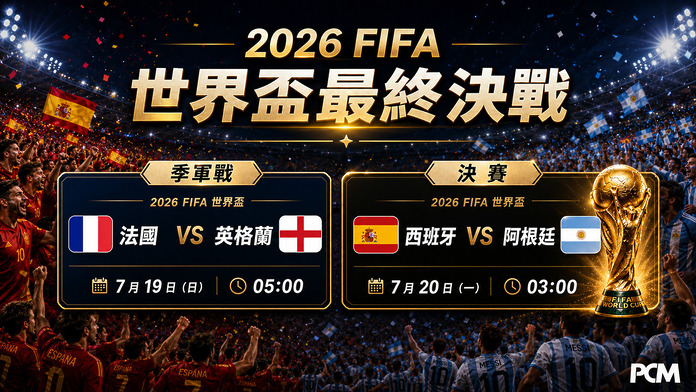 世界盃決賽周日、一上演　Now TV 於多地點直播