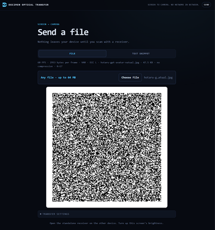 頁面中顯示快速變換的 QR Code