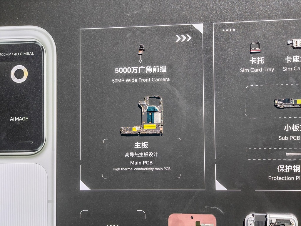 前置相機則為 50MP 廣角鏡頭。