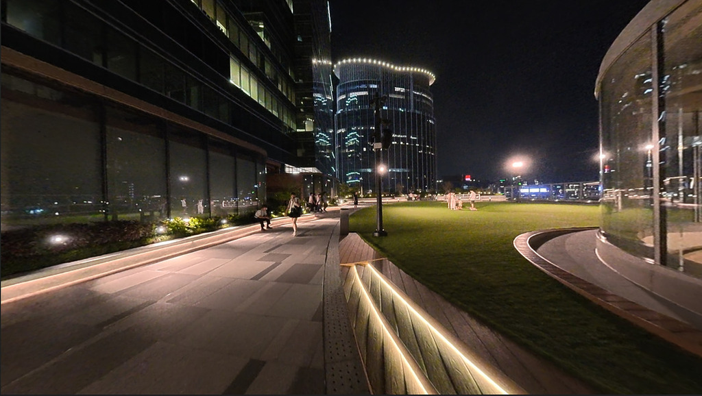 夜間拍攝時畫質有所改善，但仍有一定雜訊。