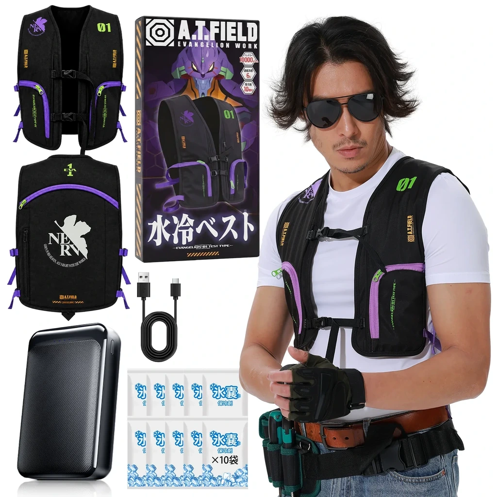 A.T.FIELD 水冷循環背心(A.T.FIELD 水冷ベスト)外形會較為俐落,使用時也不會有很大的噪音。