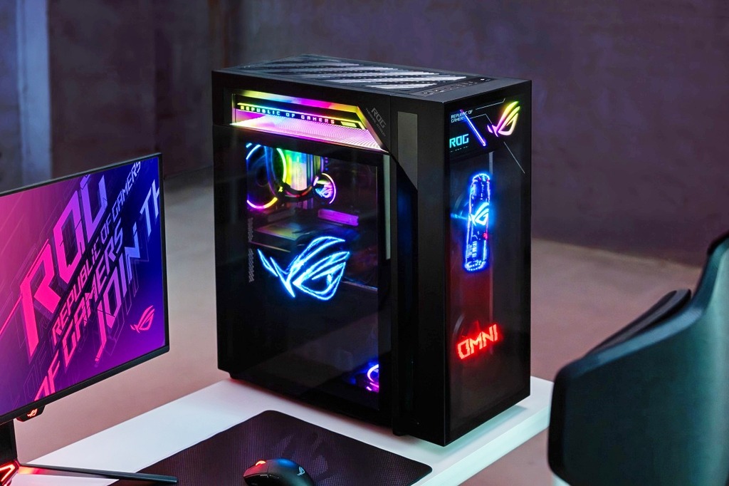 ROG G1000 搭載頂級 AMD Ryzen 9 9950X3D2 Dual Edition 處理器 及 NVIDIA GeForce RTX 5080 顯示卡,無論是遊戲還是本地 AI 生成,都提供頂級效能。