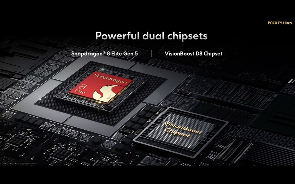 採用 Snapdragon 8 Elite Gen 5,再配 VisionBoost D8 影像晶片。