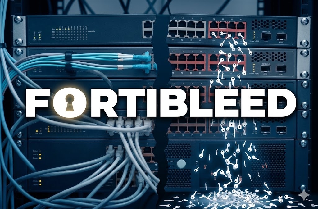 今年曝光的「FortiBleed」憑證外洩事故，部分 Fortinet 網絡設備的登入憑證懷疑遭外洩，涉及全球超過 7 萬台設備。