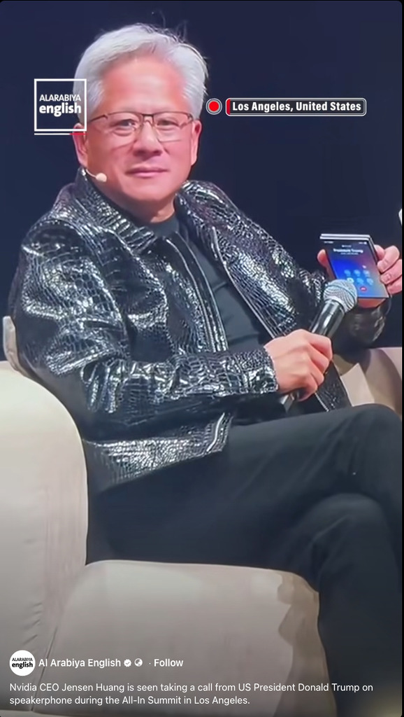 NVIDIA 行政總裁黃仁勳亦是其中一位反對以行業協調方式放慢 AI 開發的業界領袖，他主張企業可以一方面繼續推進技術，同時自行確保產品安全。