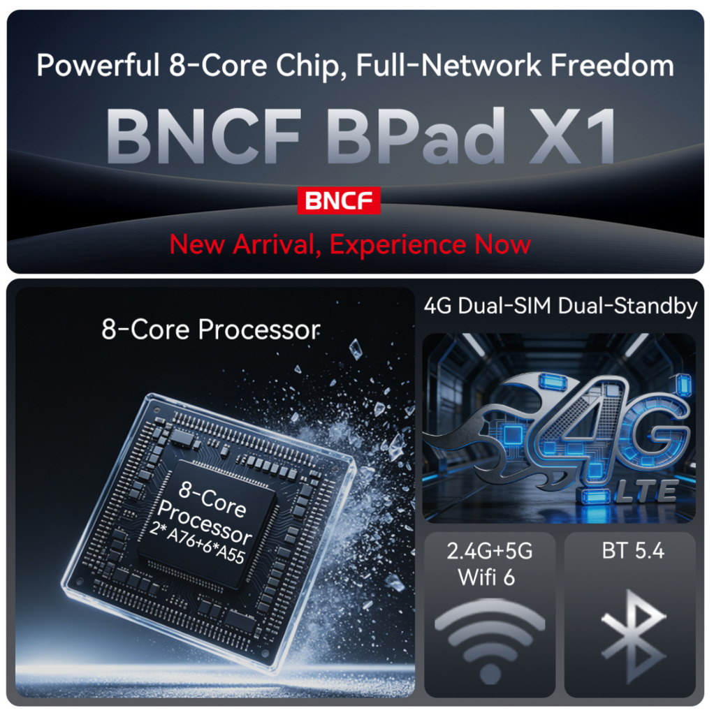 BNCF Bpad X1 4G 主要規格。