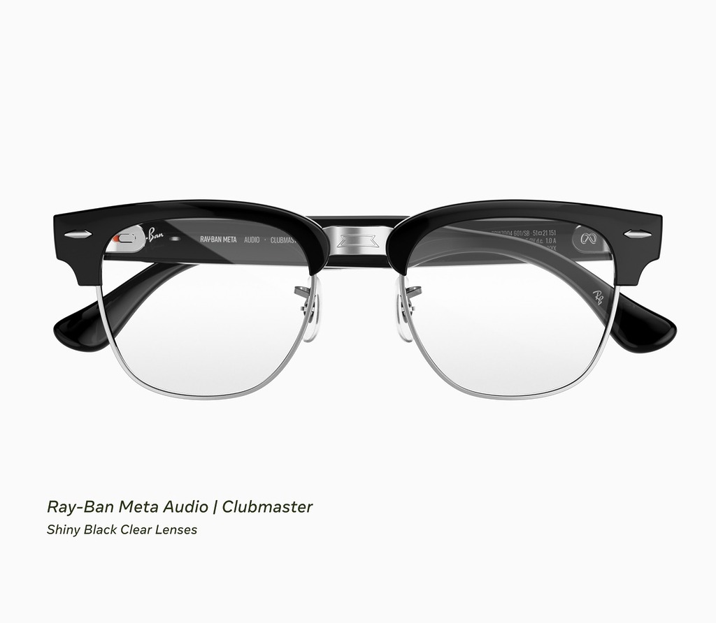 Ray-Ban Meta Audio Clubmaster 鏡框。